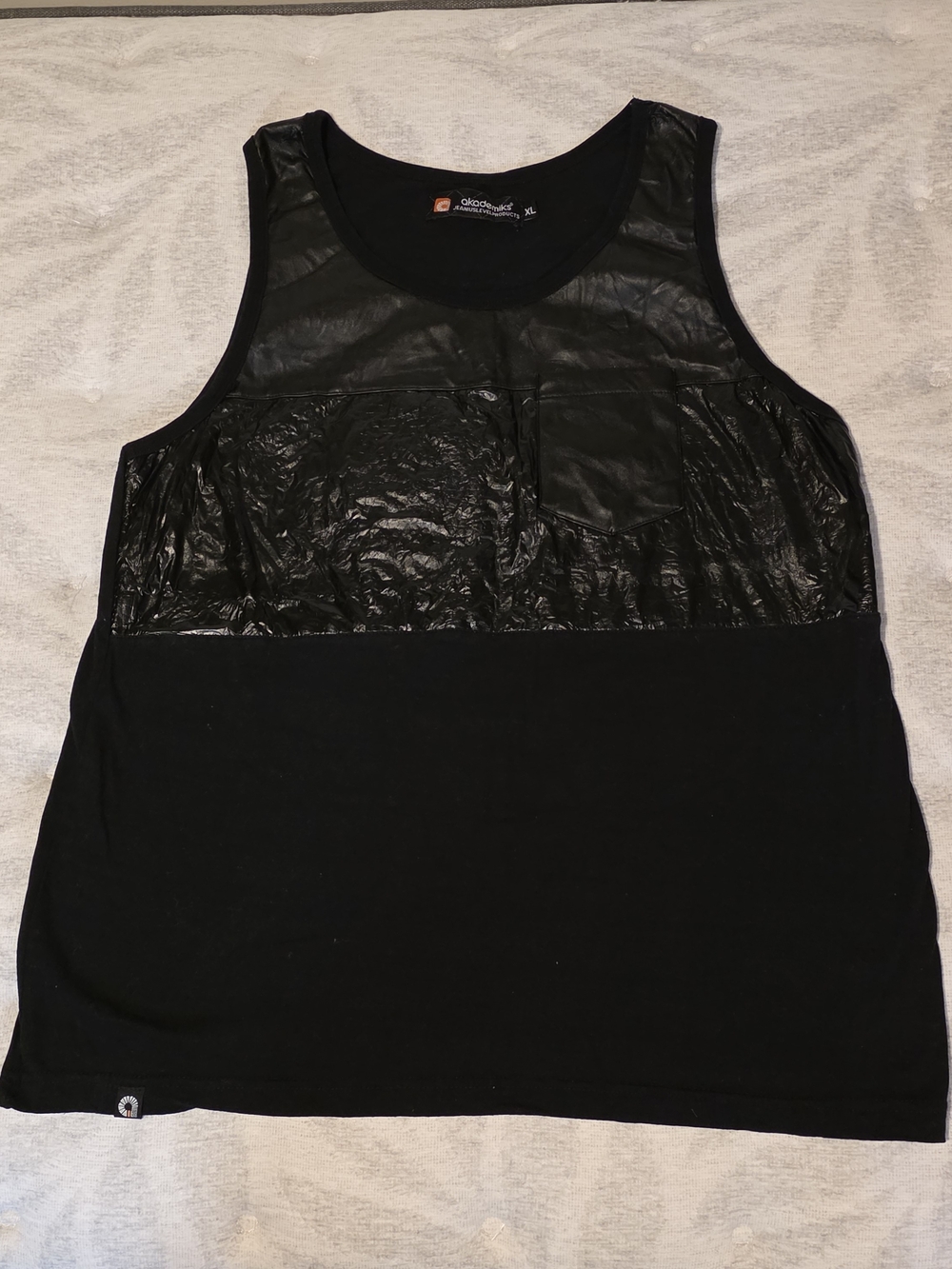 Vintage Akademiks Y2K Streetwear Multi-Texture Tank Top - Men's XL